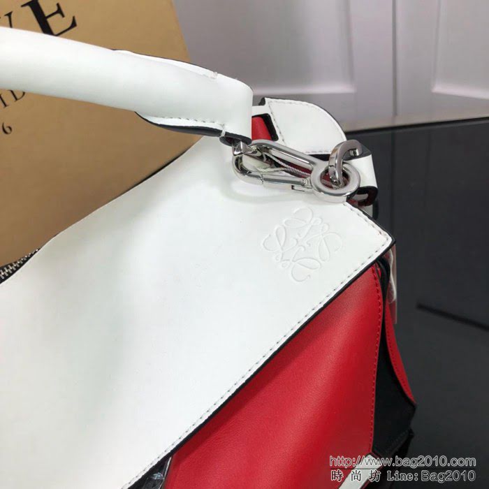 LOEWE羅意威 拼色熱銷款 puzzle bag 可折疊 牛皮手提肩背包 大小號 L0153  jdl1243